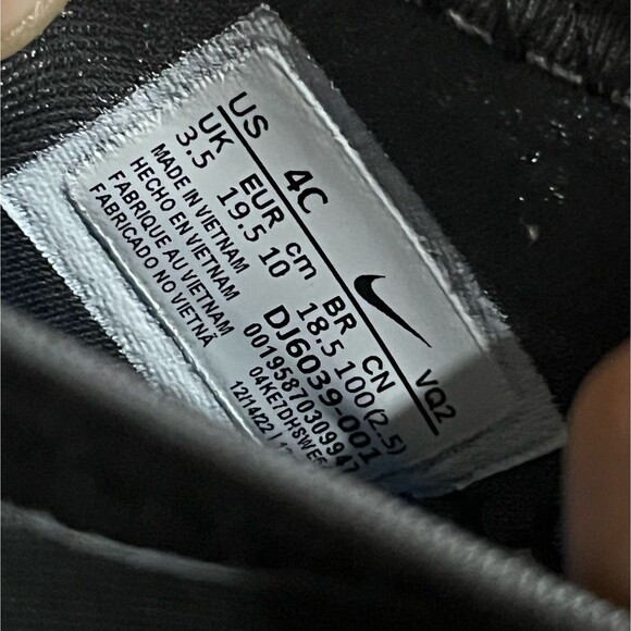 Toddler's Nike Flex Runner Sz 4C Black/Flat Pewter-Anthracite DJ6039 001 EUR 21 - Picture 9 of 10